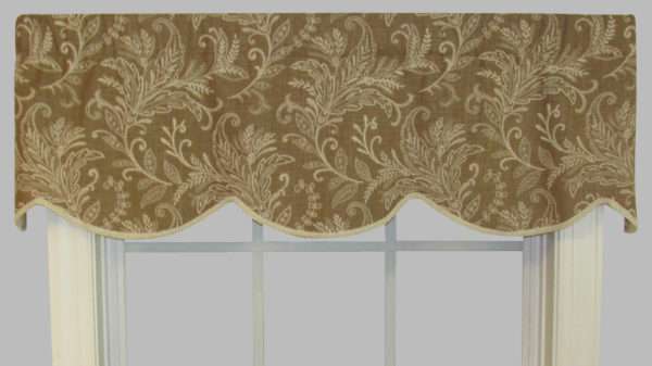 Cornice Valance (not lined)- Pargo Mocha
