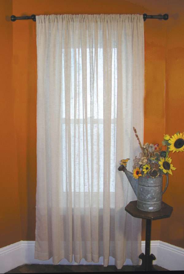Shannon Linen Blend Rod Pocket Curtain Panel