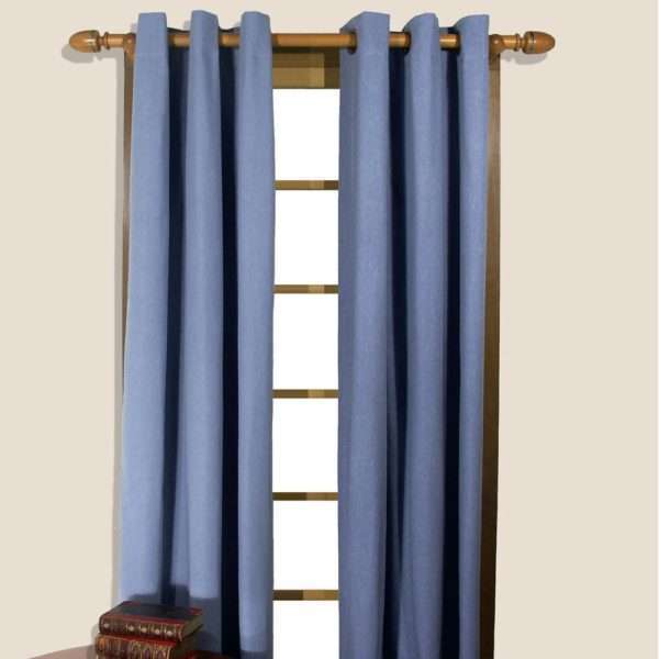 Homespun Linen Lined and Innerlined Insulated Grommet Panel - Image 4