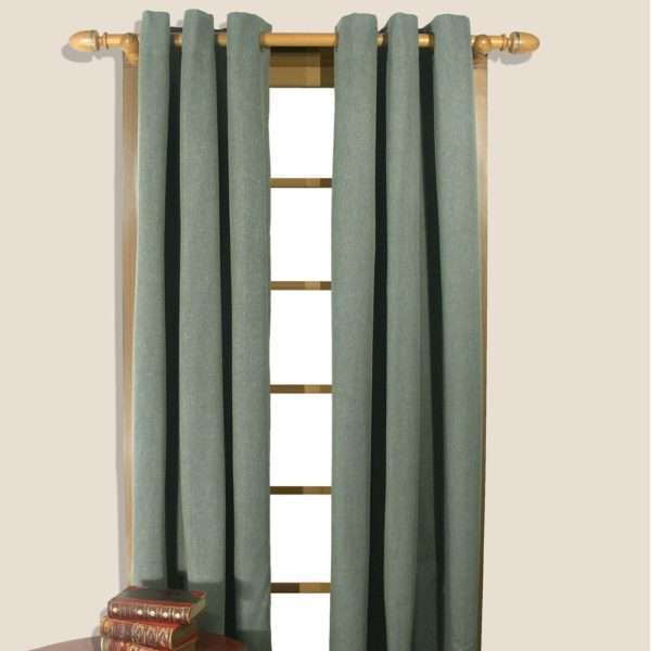 Homespun Linen Lined and Innerlined Insulated Grommet Panel - Image 3
