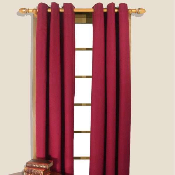Homespun Linen Lined and Innerlined Insulated Grommet Panel - Image 2