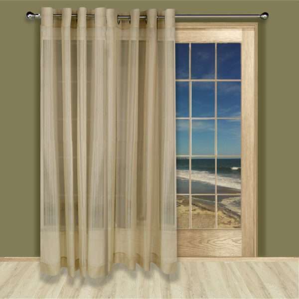 Atlantic Stripe Sheer - Grommet Curtain Panel (Close Out)