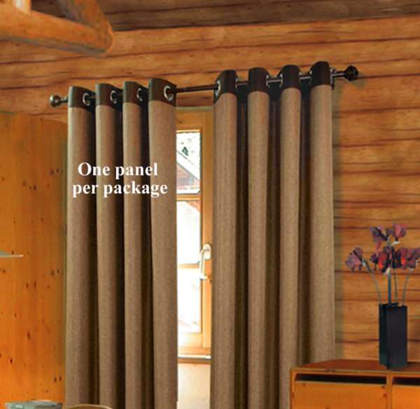 Harrison Grommet Top (single) Panel 84, or 95 inch length in Toasted Almond