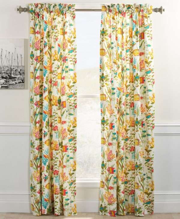 Rod Pocket Curtain Pair - In The Sea by Thomasville