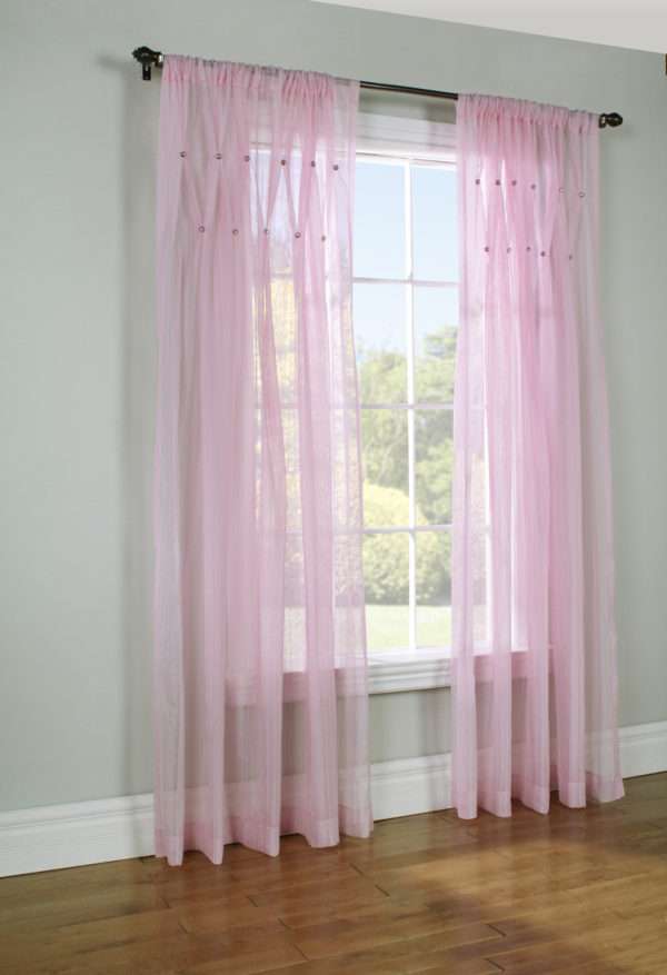 Jewels Rod Pocket Semi-Sheer Panel