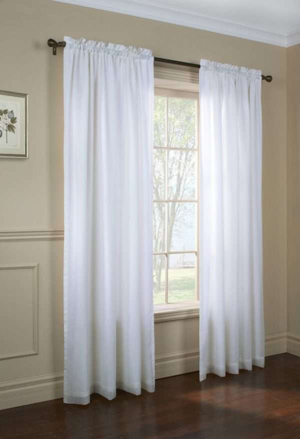 Rhapsody Lined Insulated Sheer Rod Pocket Panel - Thermavoile