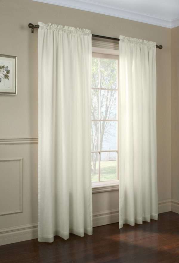 Rhapsody Lined Insulated Sheer Rod Pocket Panel - Thermavoile - Image 3