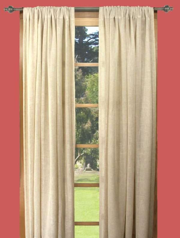 Shannon Linen Blend Rod Pocket Curtain Panel - Image 2