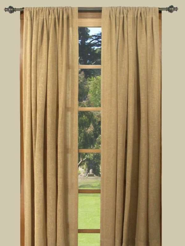 Shannon Linen Blend Rod Pocket Curtain Panel - Image 3