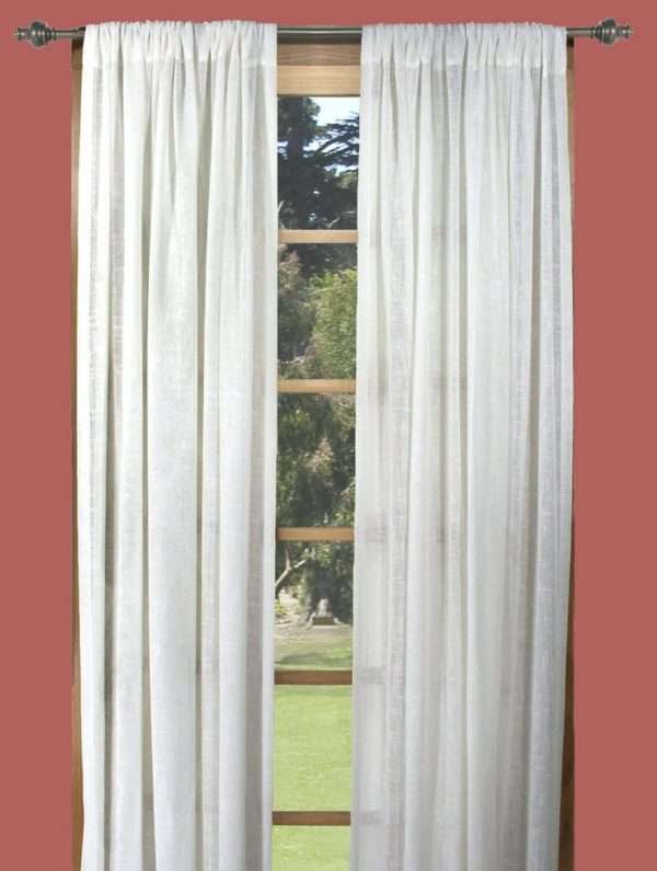 Shannon Linen Blend Rod Pocket Curtain Panel - Image 4