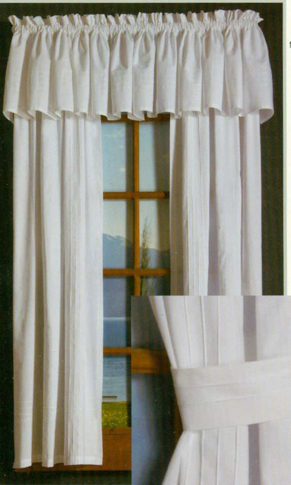 Pintuck Rod Pocket Curtain PAIR - Natural