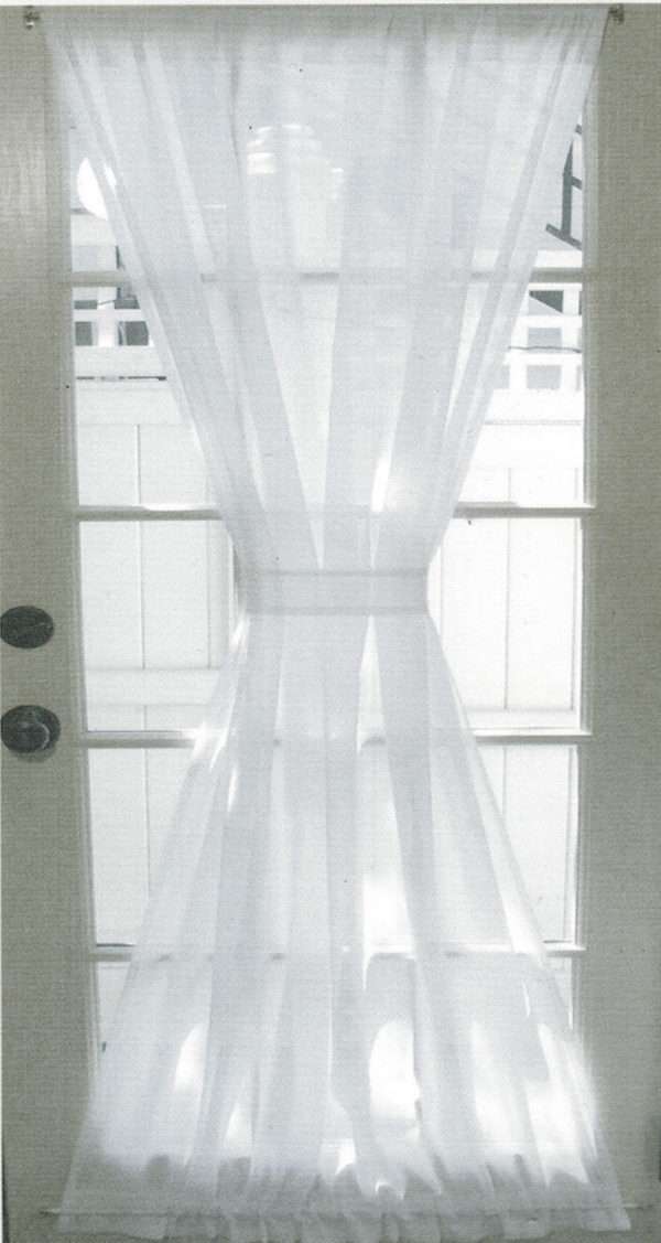 Semi Sheer Door Panels - Sea Glass (4 sizes)