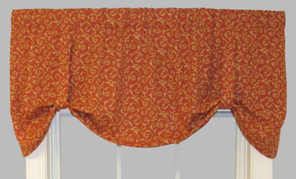 Tremblay Tie-Up Valance - Rust - Closing Out