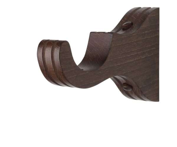 3 1/2" Return Wood Royal Bracket (for a 1-3/8 inch diameter rod) - Belmont - Image 4