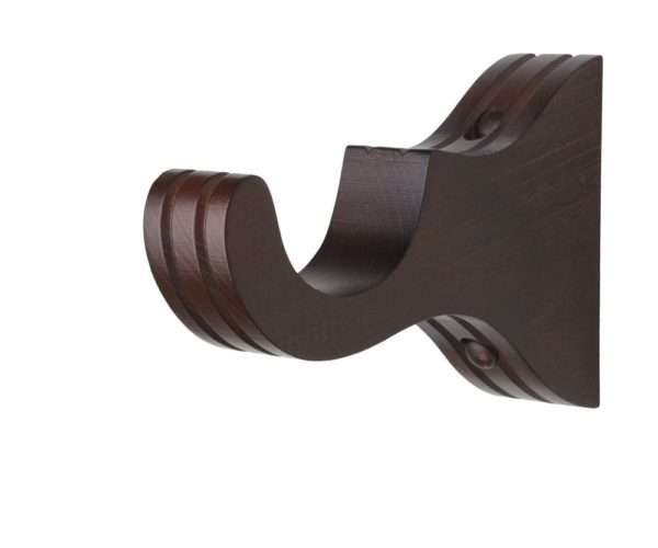3 1/2" Return Wood Royal Bracket (for a 1-3/8 inch diameter rod) - Belmont - Image 5