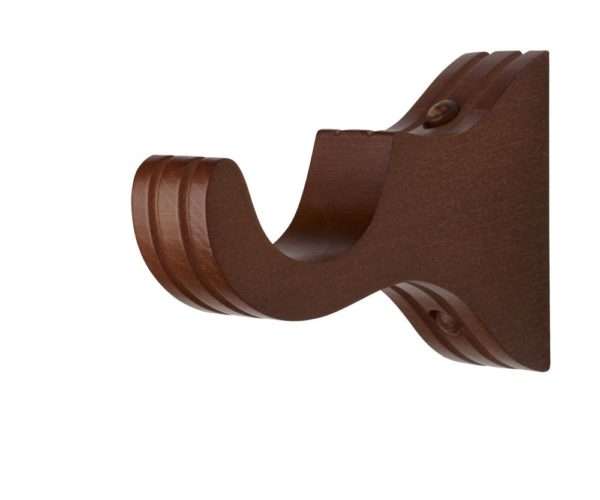 3 1/2" Return Wood Royal Bracket (for a 1-3/8 inch diameter rod) - Belmont - Image 6