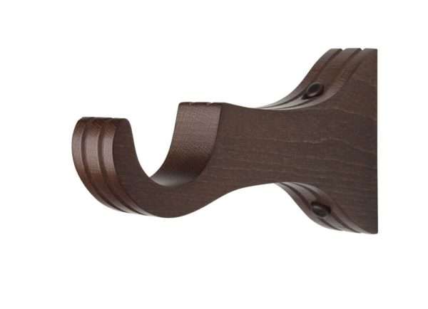 6 inch Return Wood Royal Bracket (for a 2 inch diameter rod) - Belmont - Image 4