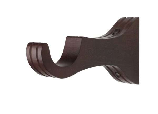 6 inch Return Wood Royal Bracket (for a 2 inch diameter rod) - Belmont - Image 5