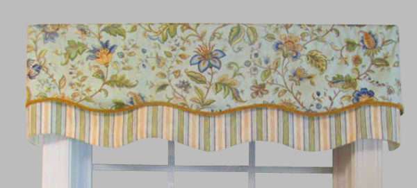 Fairbury Springwater/Felice Springwater Double Scallop Valance - CLOSING OUT