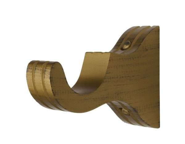 3 1/2" Return Wood Royal Bracket (for a 1-3/8 inch diameter rod) - Belmont