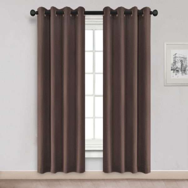 Asbury Herringbone Grommet Panel in Natural or Sand