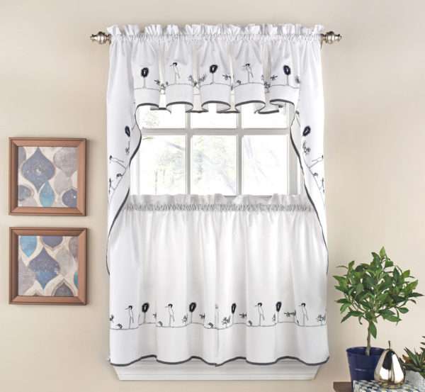 Birdland Kitchen Curtain Ensemble