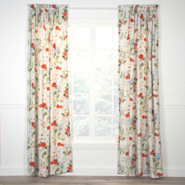 Botanical Crushed Taffeta Tailored Rod Pocket Panel