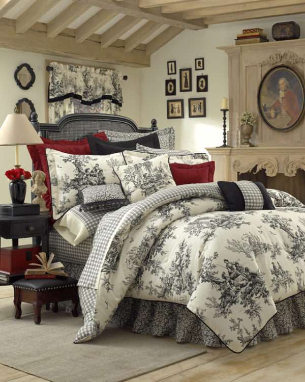 Comforter, Bed Skirt (Separates) - Bouvier Black by Thomasville