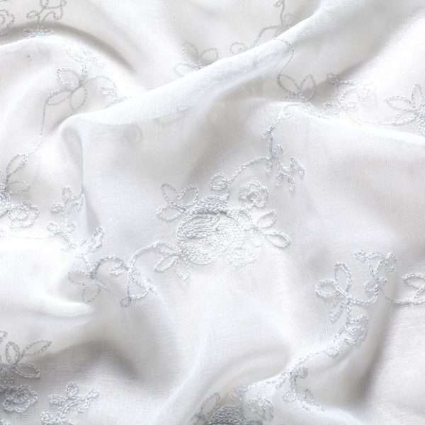 Claire Embroidered Sheer Two Way Rod Pocket Panel - Image 2