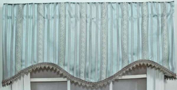 T-Dashing Cornice Valance - Aqua Blue - Image 2