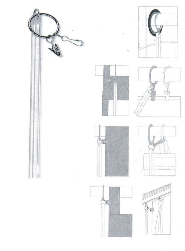 Curtain Panel Wand 34 inches
