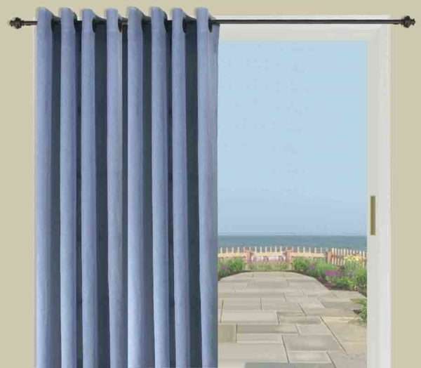 Grommet Patio Panel with Wand - Bal Harbour Semi Sheer