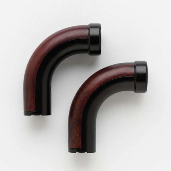 Curved French Return Elbows (pair) for 1-3/8" Diameter Wood Rod- Select - Image 4