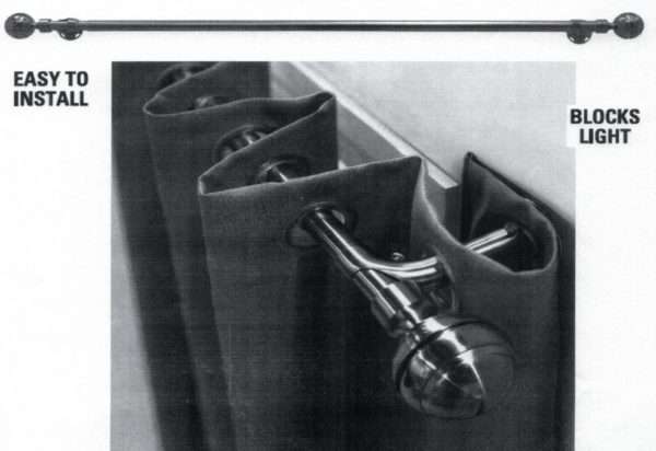 Decorative Blackout Grommet Curtain Rod