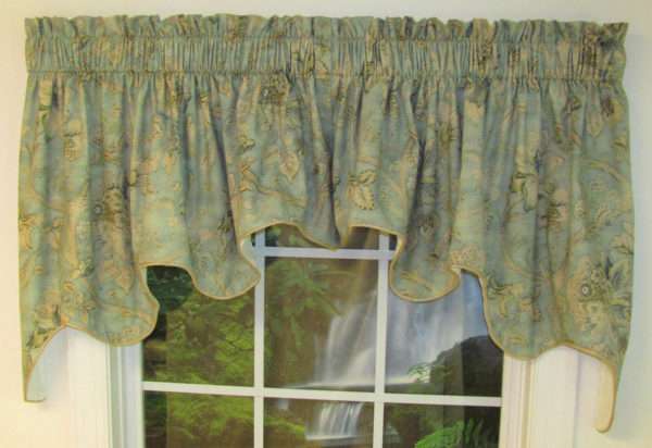 Odessa Blue Duchess Valance - CLEARANCE