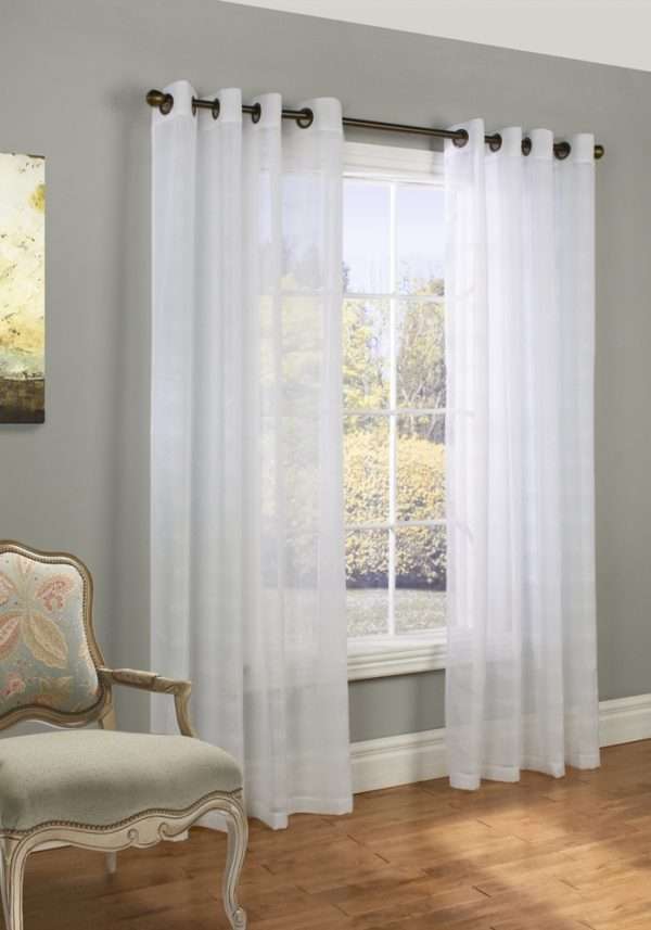Encore Bouncle Grommet Top Sheer Panel - Habita - CLOSE OUT - Image 2