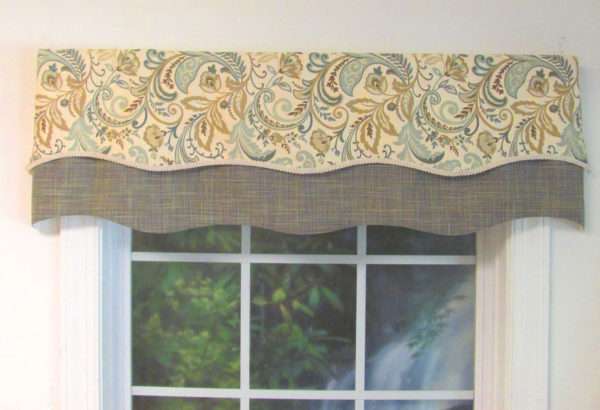 Findlay Seaglass Double Scalloped Valance