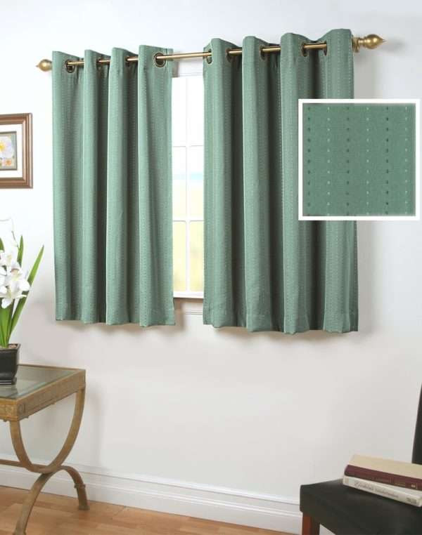 Grand Pointe Room Darkening Insulated Grommet Curtain with Wand - Image 4