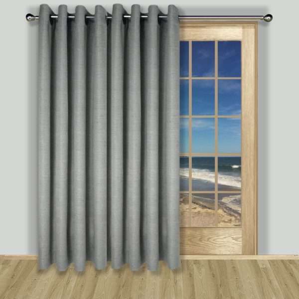 Grasscloth Lined Grommet Patio Panel