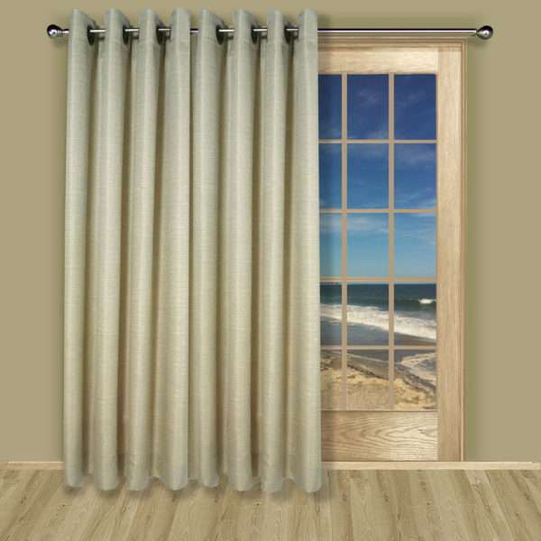Grasscloth Lined Grommet Patio Panel - Image 2