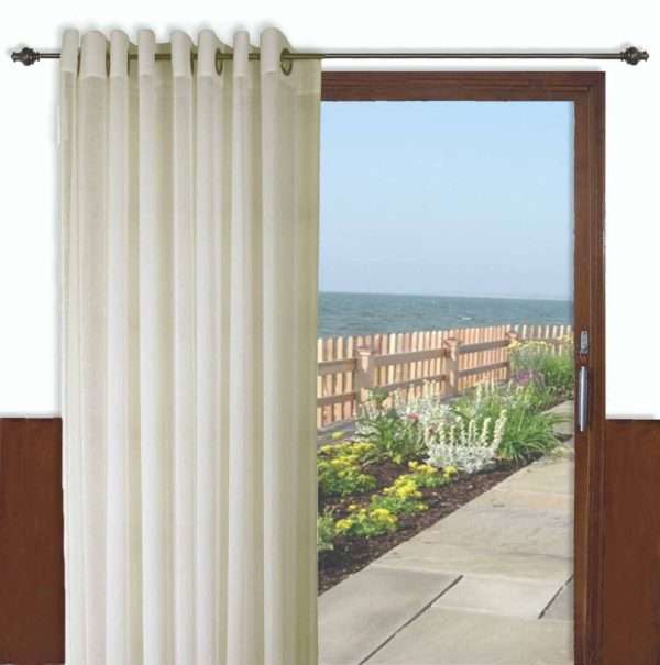 Grommet Patio Panel with Wand - Bal Harbour Semi Sheer - Image 6
