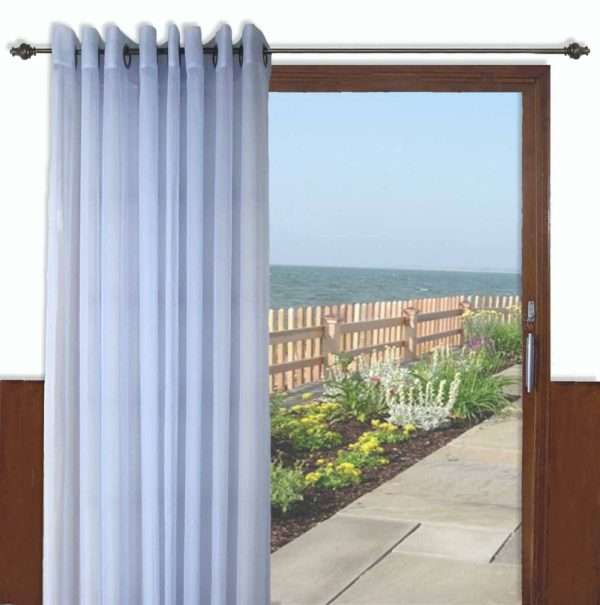 Grommet Patio Panel with Wand - Bal Harbour Semi Sheer - Image 5