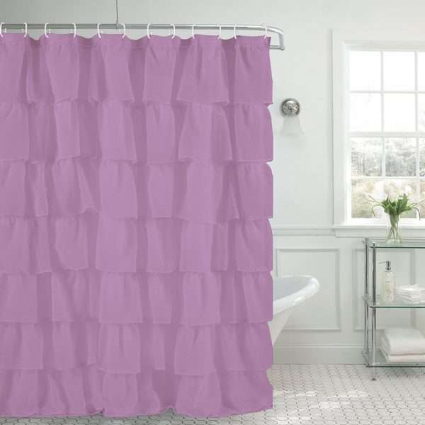 Gypsy Layered Ruffled Shower Curtain - Image 4