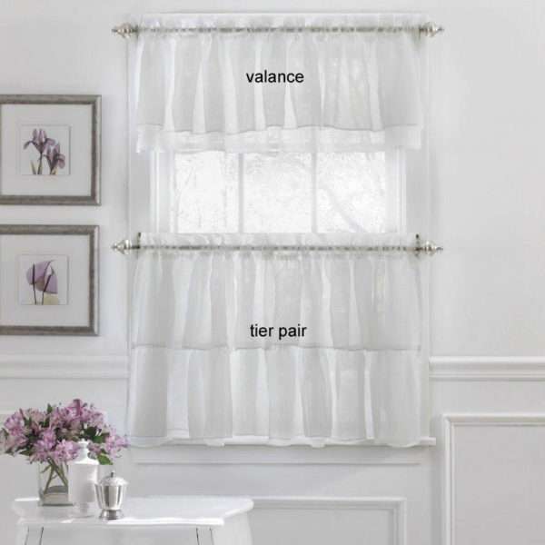 Gypsy Layered Ruffled Tier Curtains and Valance