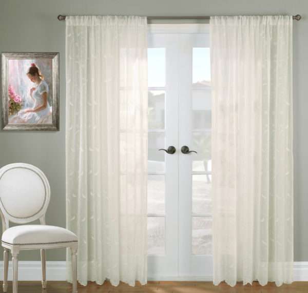 Hathaway Embroidered Semi Sheer Tailored Panel