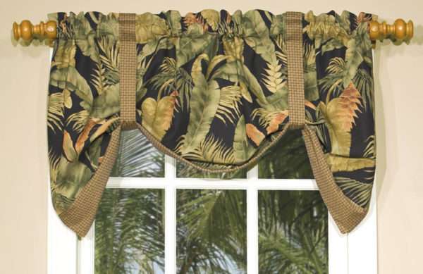 Tie Up Valance - La Selva Black by Thomasville