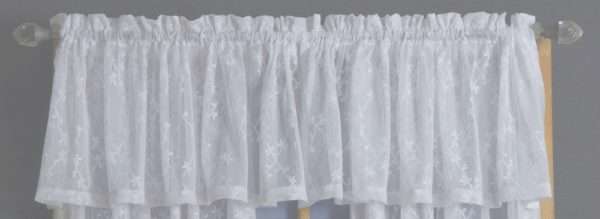 Lattice Lace Tailored Valance