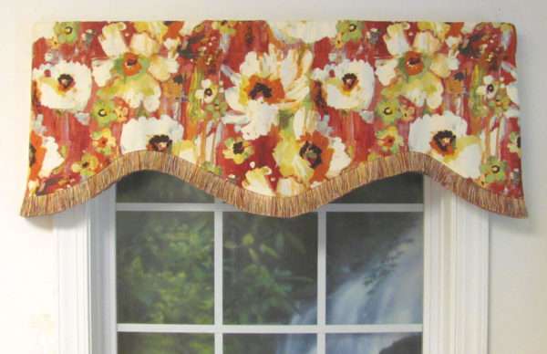 Lindell Rose Spice Fringed Abby Valance