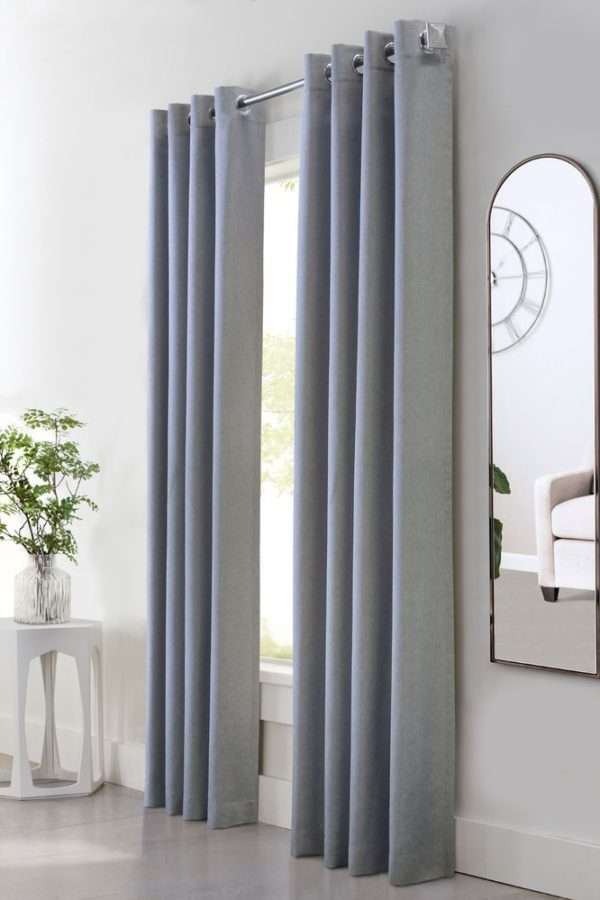 Margaret Textured Woven Grommet Panel - Habitat - Image 2