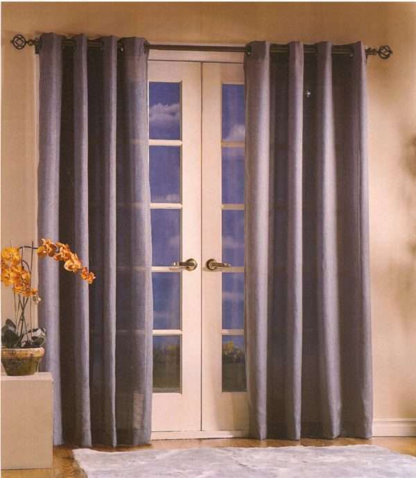 84" Grommet Top Panel - Masha - BROWN